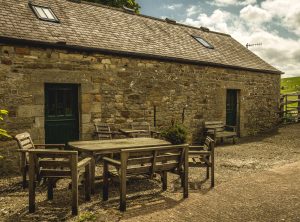 Courtyard of B&B annexe